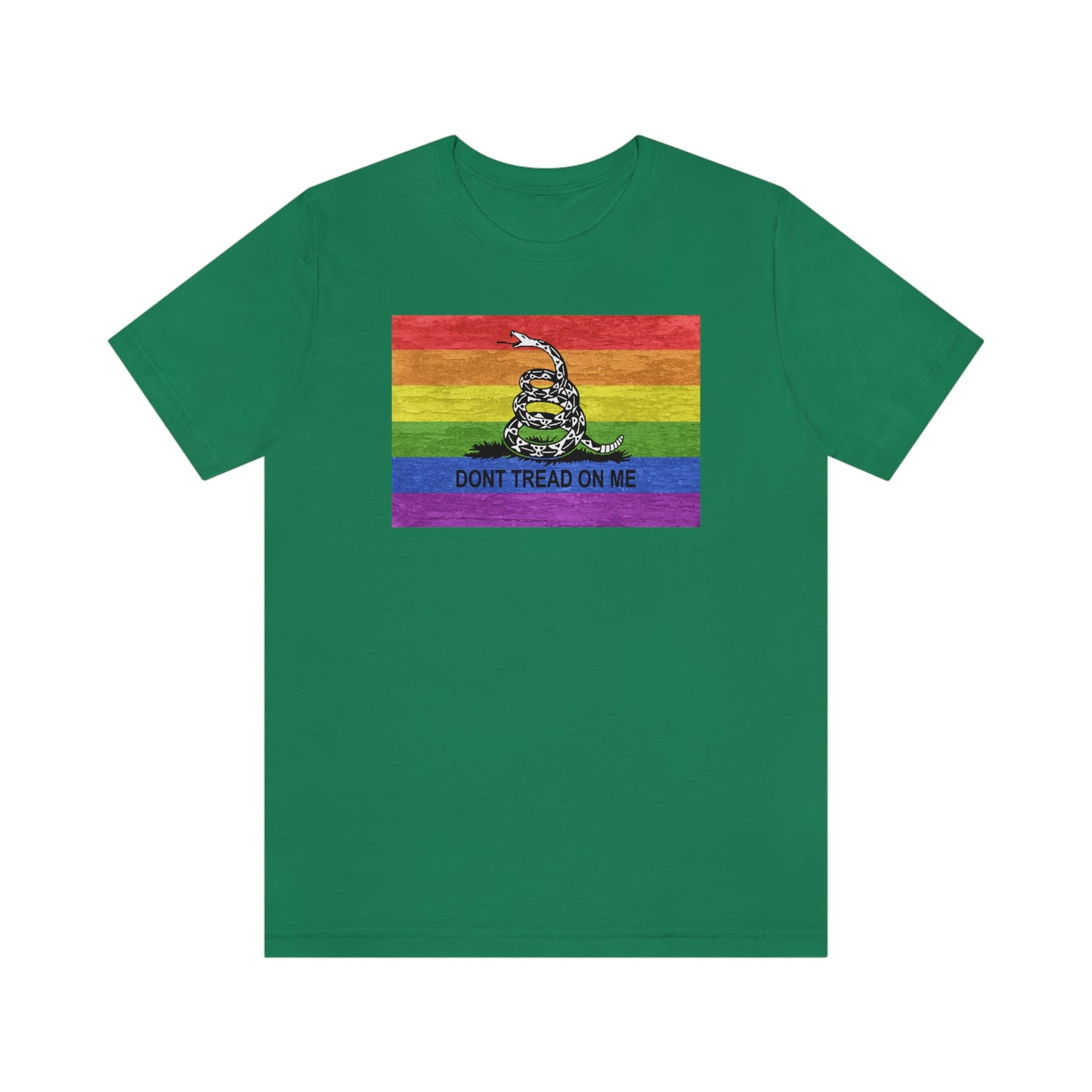 Camiseta unisex para adultos Dont Tread On Me Rainbow LGBTQ Pride