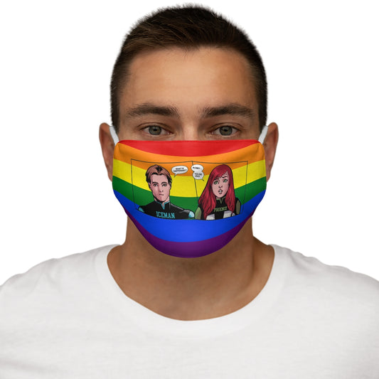 Bobby Drake Gay Superhéroe Máscara facial de poliéster/algodón ajustada