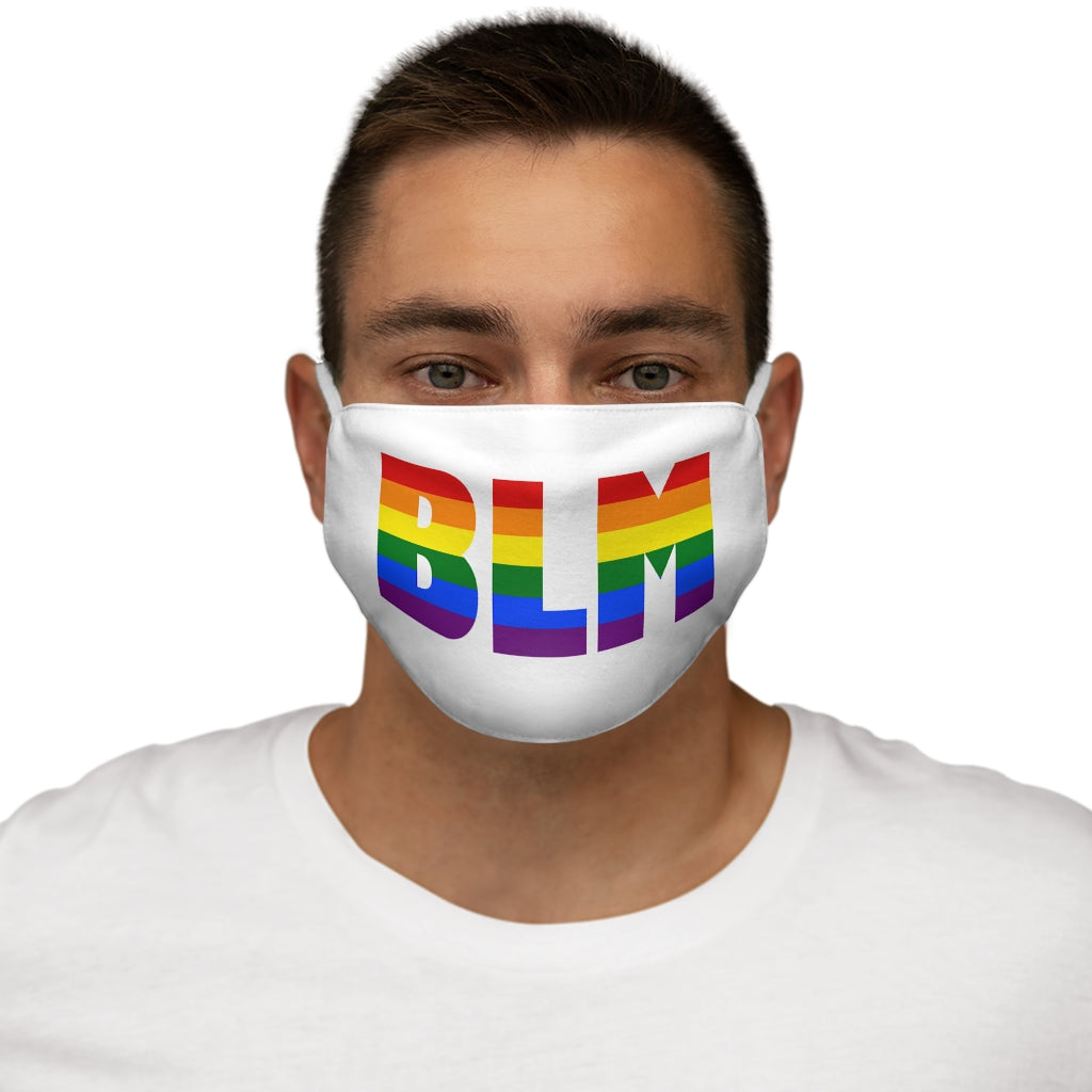 Black Lives Matter LGBTQ Snug-Fit Masque facial en polyester/coton