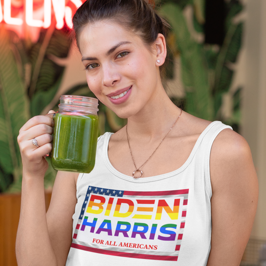 Biden-Harris para todos los americanos - Camiseta sin mangas unisex para adultos