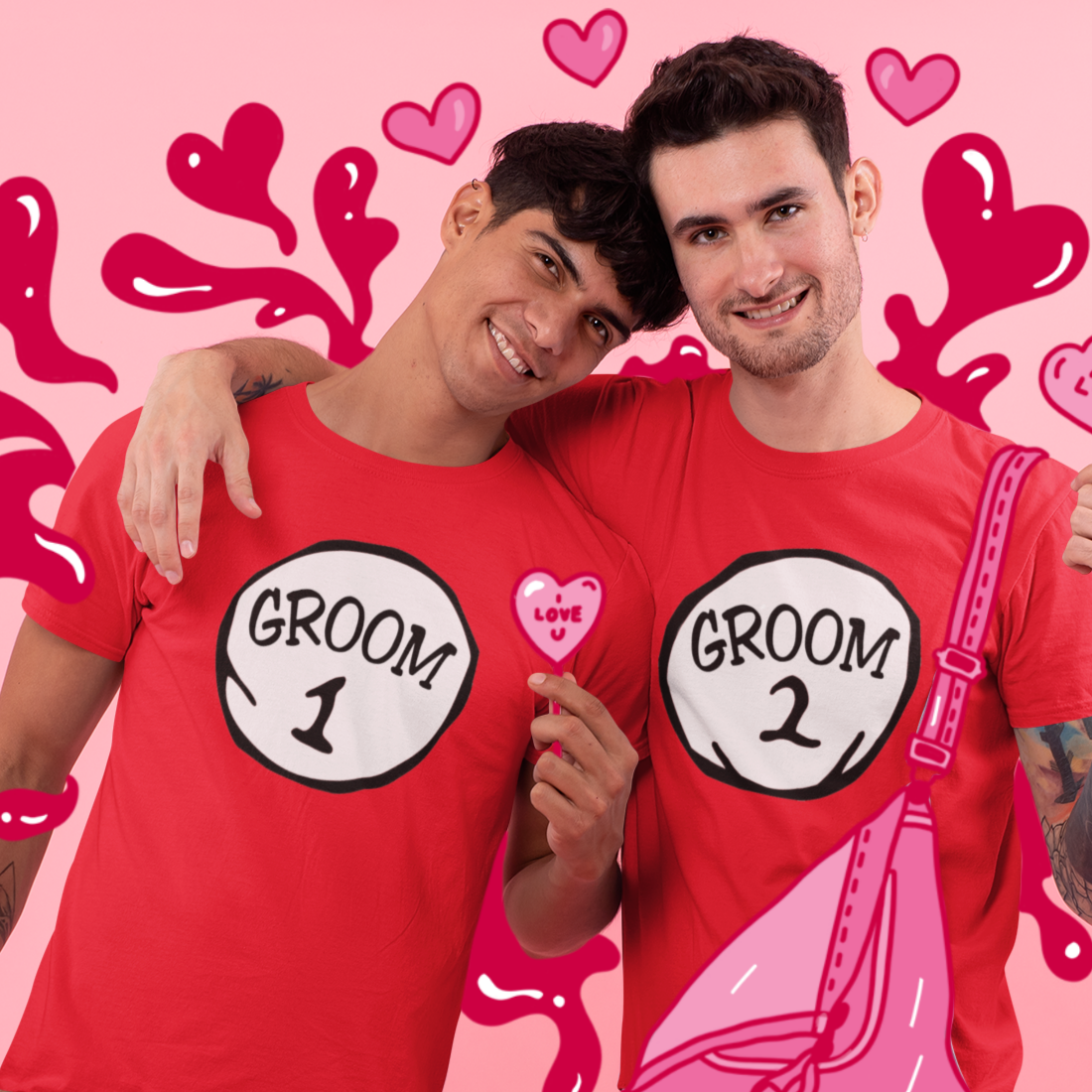 Camiseta para adulto Gay Groom 2