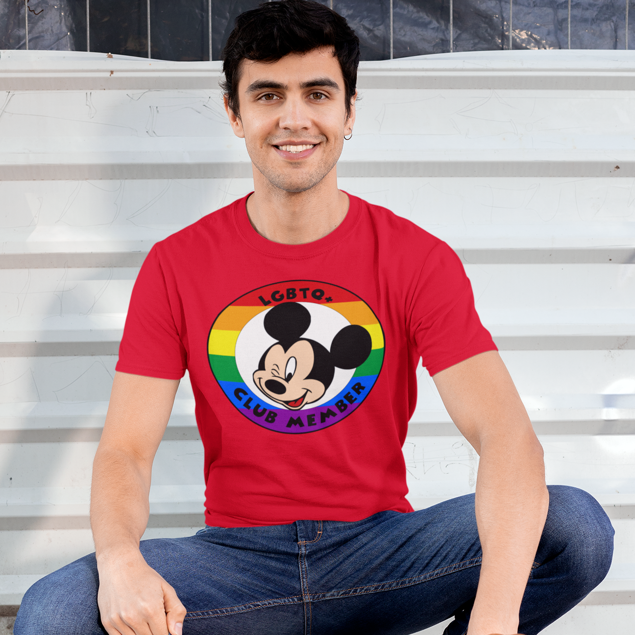 LGBTQ+ Mouse Club Adult Unisex T-Shirt