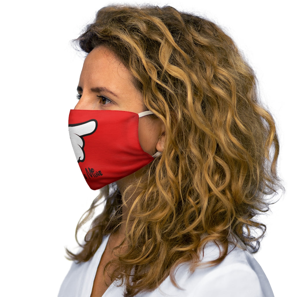 She's Mine Mouse Hand Snug-Fit Polyester/Cotton Face Mask