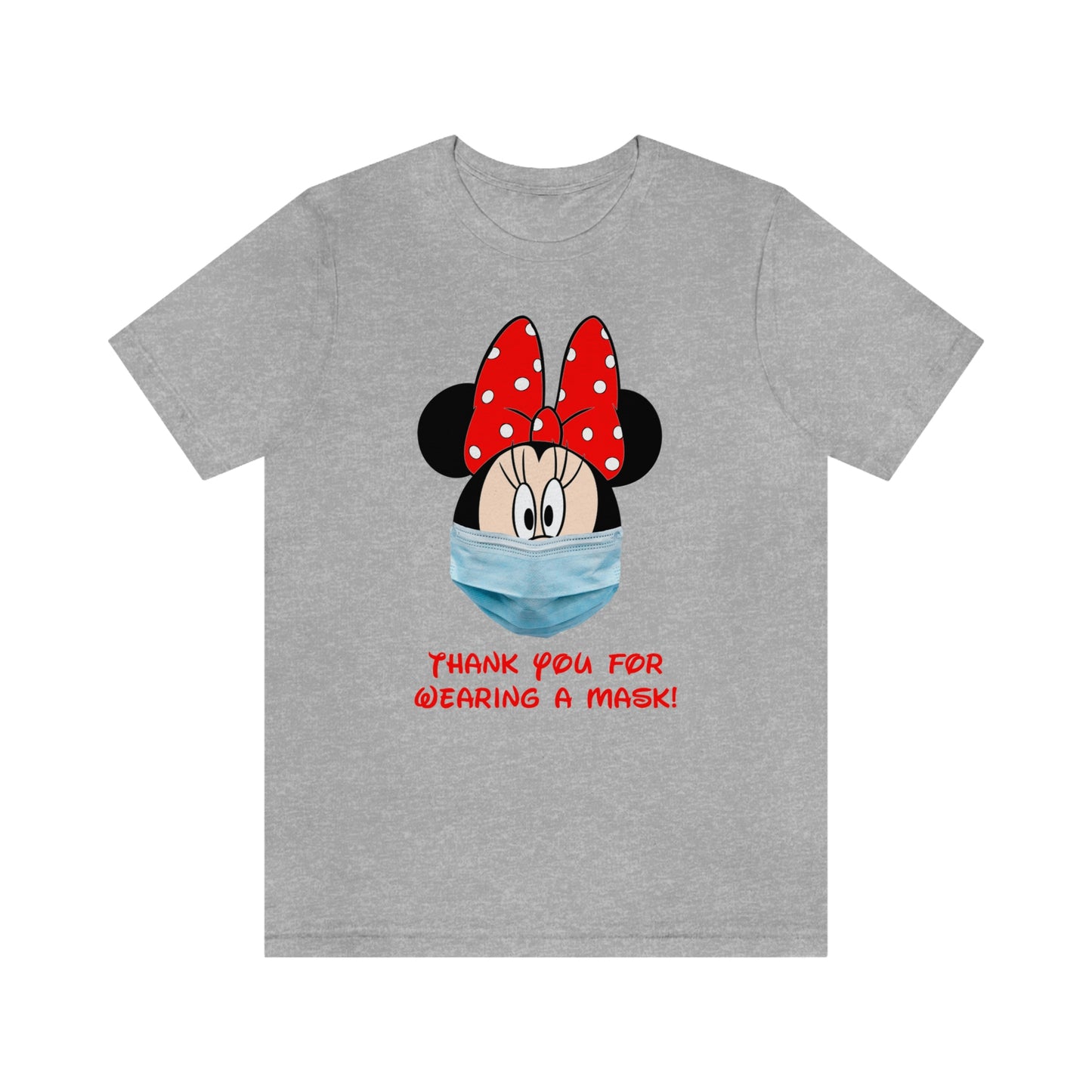 Miss Mouse Thanks for Wearing a Face Mask Adult Unisex T-Shirt