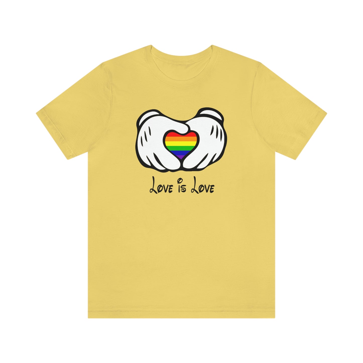 Love is Love Mouse Hands Adult Unisex T-Shirt
