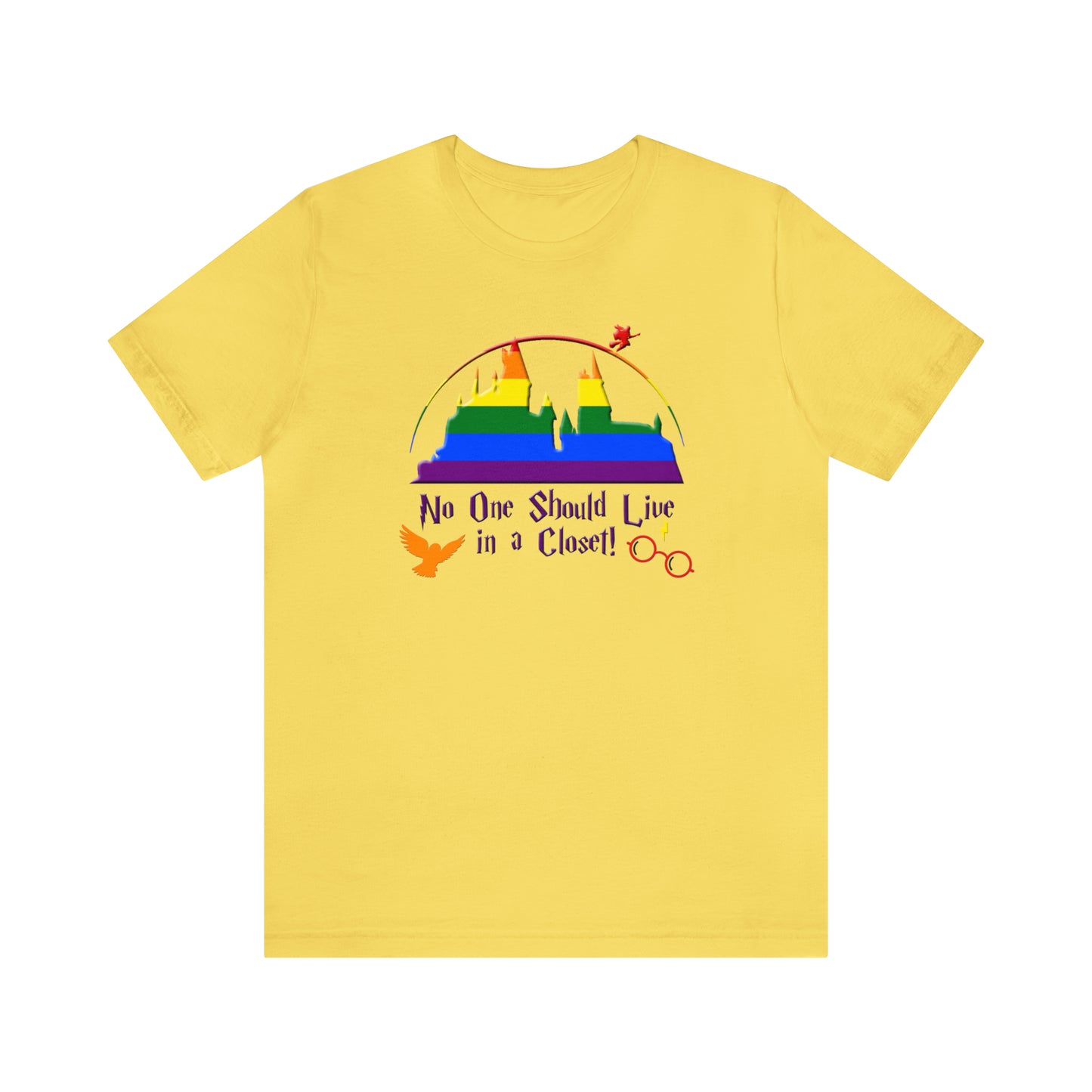 Lección del mago LGBTQ Unisex Jersey camiseta de manga corta