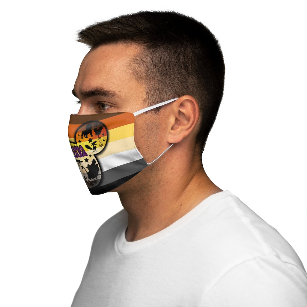 Mascarilla facial de poliéster/algodón de ajuste ceñido con orgullo del oso gay de Hakuna Matata