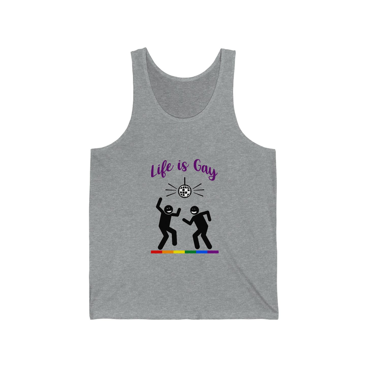 Life Is Gay - Disco Adult Unisex Tank Top