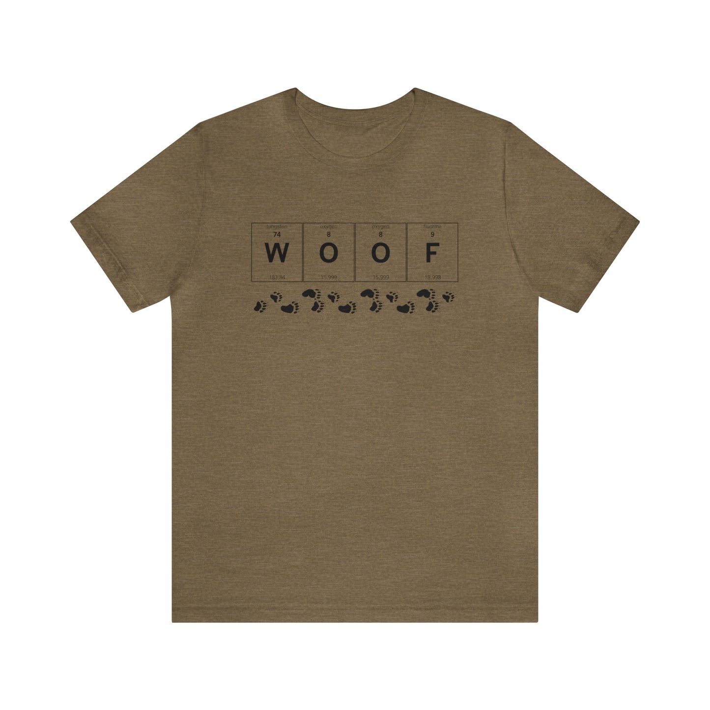 WOOF Periodic Table Gay Bear Unisex Short Sleeve T-Shirt