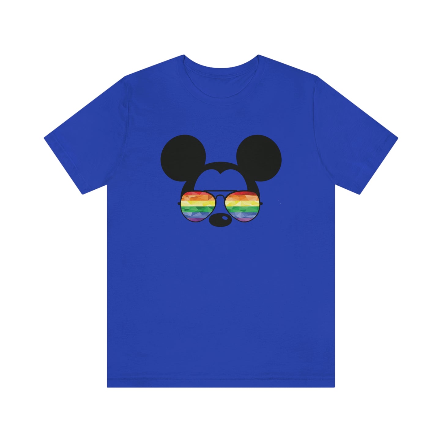 Lunettes de soleil arc-en-ciel Tête de souris T-shirt unisexe