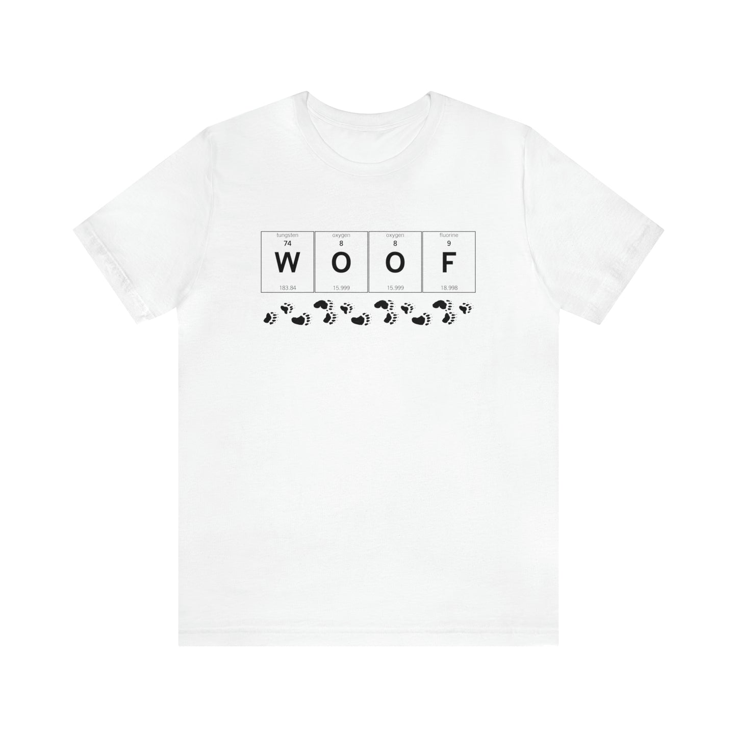 WOOF Periodic Table Gay Bear Unisex Short Sleeve T-Shirt