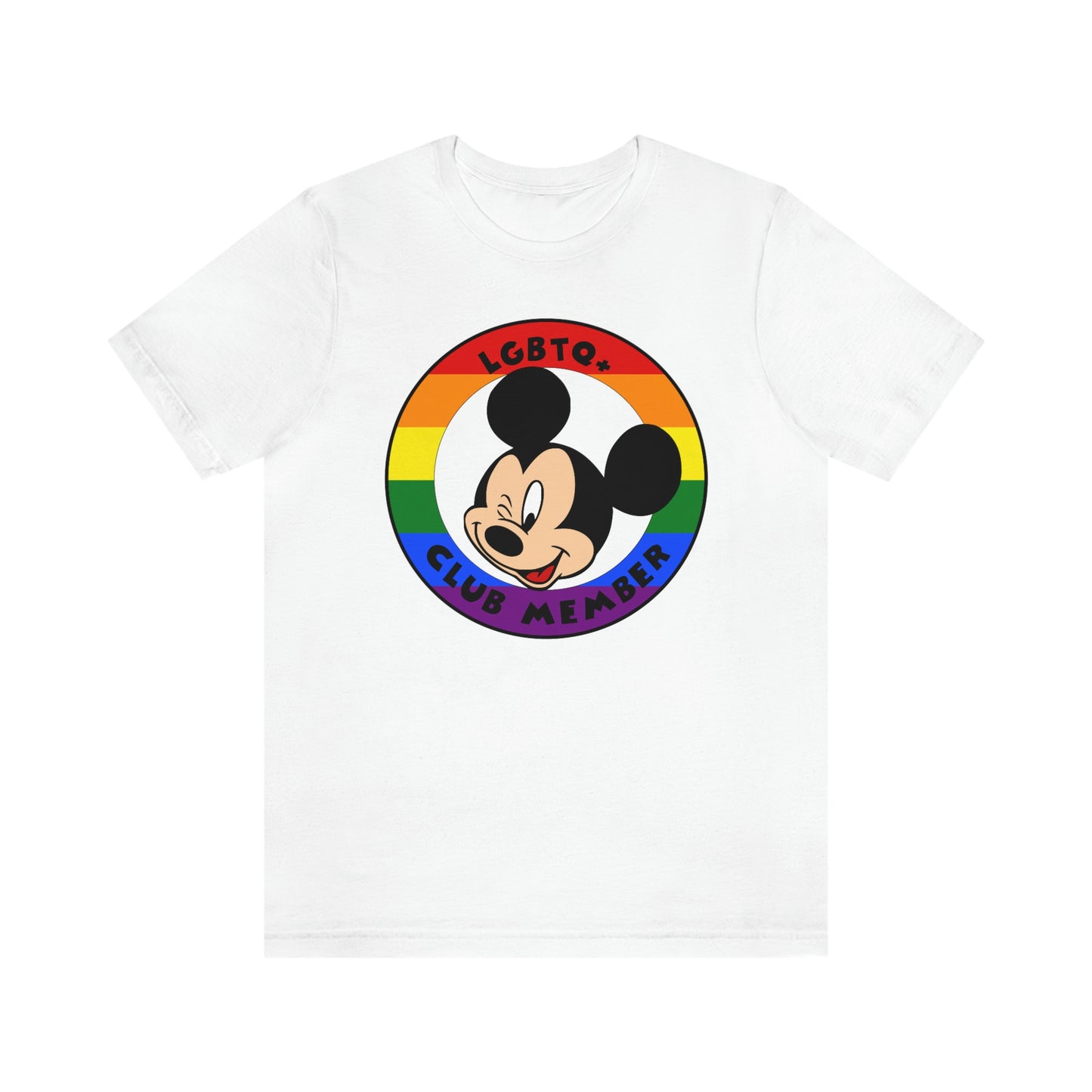 LGBTQ+ Mouse Club Camiseta unisex para adultos