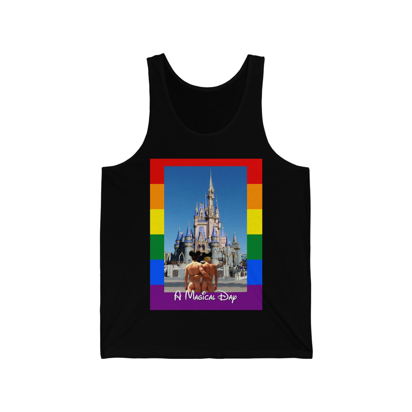 A Magical Day Gay Pride Adult Tank Top