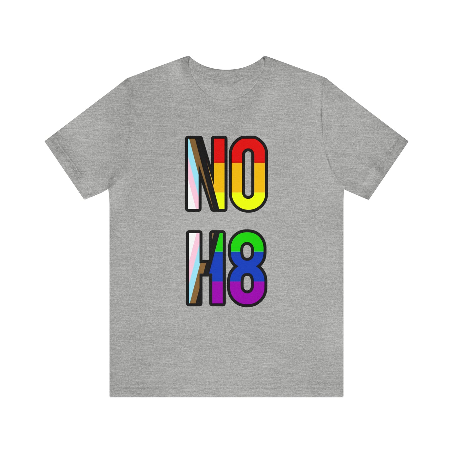NO H8 LGBTQ+ Pride Unisex Jersey Short Sleeve T-Shirt