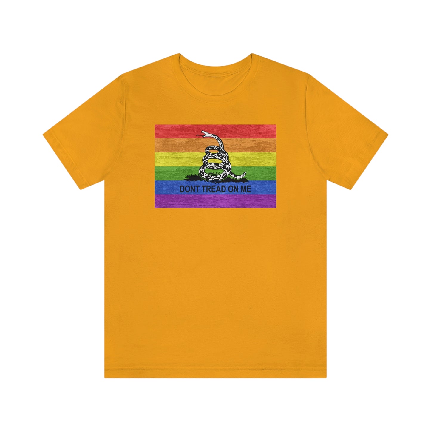 Ne marchez pas sur moi arc-en-ciel LGBTQ Pride adulte unisexe T-Shirt