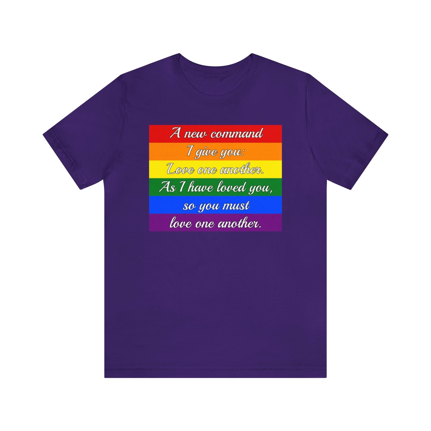 Aimez-vous un autre commandement LGBTQ T-shirt unisexe adulte