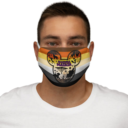 Hakuna Matata Gay Bear Pride Snug-Fit Polyester/Cotton Face Mask
