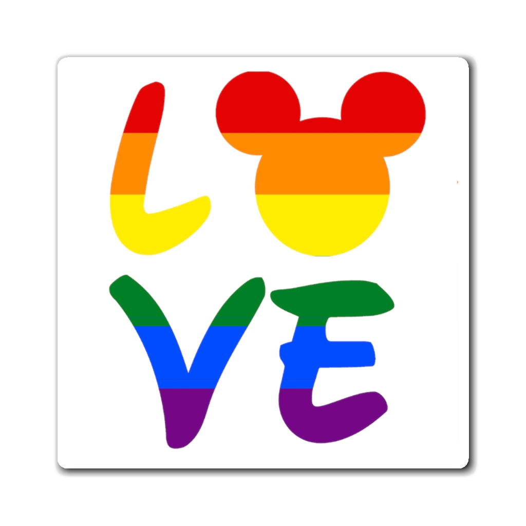 Rainbow LGBTQ LOVE Mouse Magnets